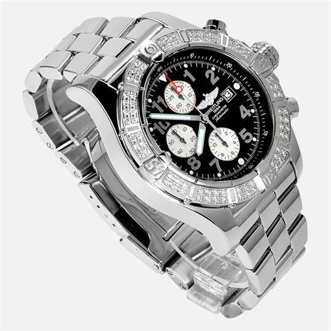 breitling super avenger a13370 48.4 mm|Breitling super avenger bezel.